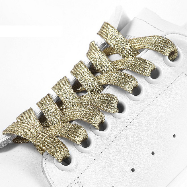 이뿜다오 샤이닝 반짝이는 홀로그램 신발 끈 운동화 골프화 신발끈 120cm