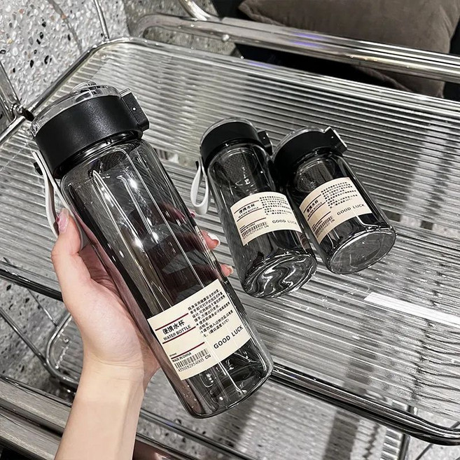 簡約 ins風 大容量冷水壺, 1個, 黑色【無印風熱銷款】,350ml, 黑色