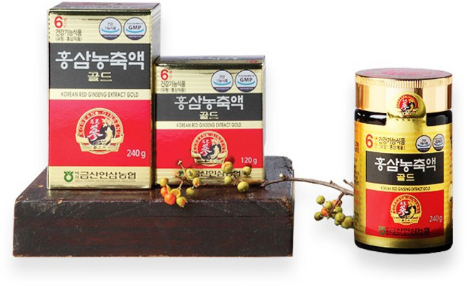 금산인삼농협 삼지원 6년근 홍삼농축액 골드 면역력 강화 피로회복 선물세트, 백제금산인삼농협6년근홍삼농축액골드120g, 1박스