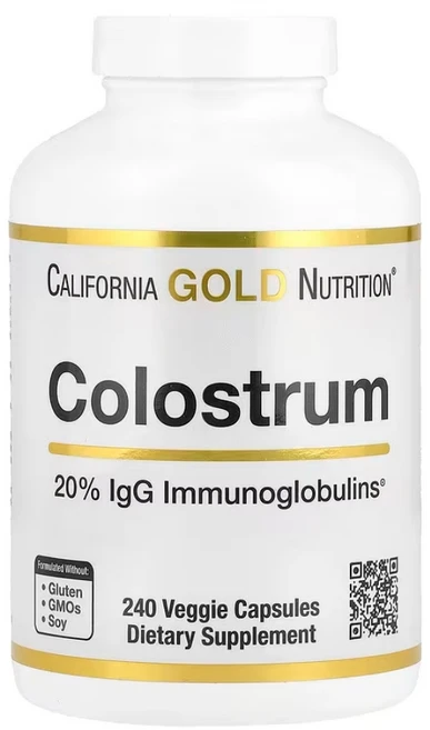 캘리포니아골드뉴트리션 초유 240캡슐 콜로스트럼 면역글로불린, 1개, 240정 - 쿠팡