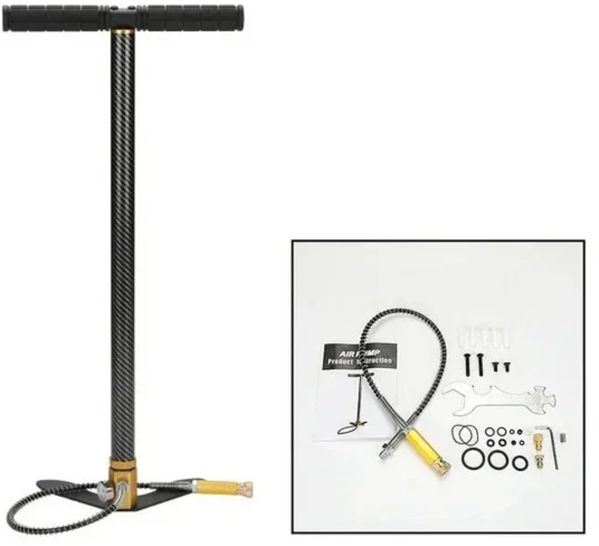 TUXING 3 단 PCP 핸드 펌프 4500psi 고압 공기 펌프 HPA 탱크 대형 장비 사냥 자동차 자전거 공기 소총