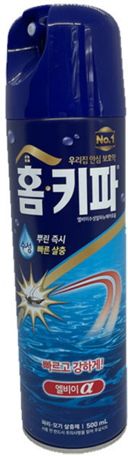 홈키파 에어졸 모기살충제 내추럴 오렌지향, 6개, 1개입