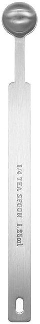 uxcell 싱글 메저 스푼 1/4 tsp(1.25 ml) 티스푼 / 테이블 스푼 430 스테인리스 스틸 싱글 타이니 스퀘어 볼 메저 스푼 롱 핸들 계량 스쿱
