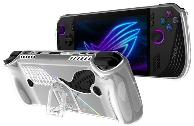 Rog Ally X 케이스 로그엘라이X 킥스탠드 TPU커버, 1개
