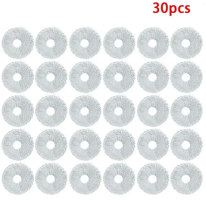 Roborock Q Revo Master MaxV Pro S P10 로봇 진공 액세서리 예비 부품 패드용 천, 06 30PCS