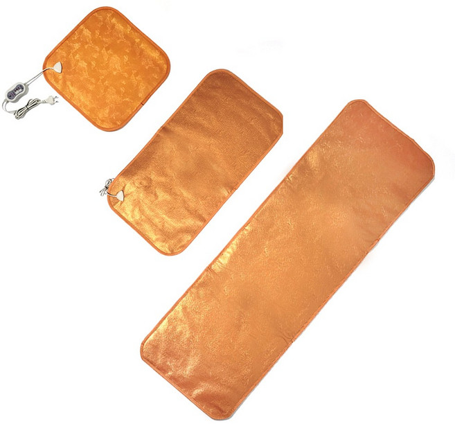 [우진테크] 황토참숯 전기방석 온열 방석 매트, 2인용