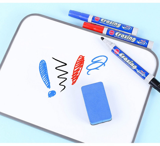 買酷小舖 水性白板筆 可擦拭 文具, 黑色白板筆, 1個