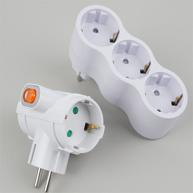 다올 3구확장 멀티탭 일자 T자 가정용멀티탭, 1개, T형 스위치