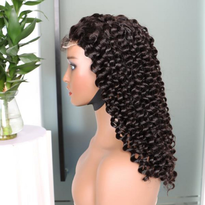 이위그 딥 컬리 슈퍼 더블 드로운 HD 레이스 인모 가발 베트남산 200% 밀도 4x4 클로저 여성용, 02 14인치, 01 4*4