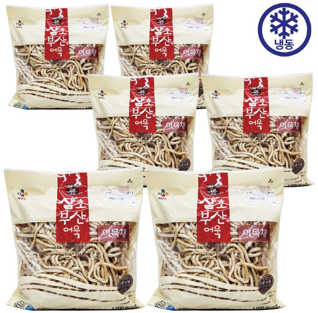 CJ씨푸드 삼호부산어묵채 1kg, 6개