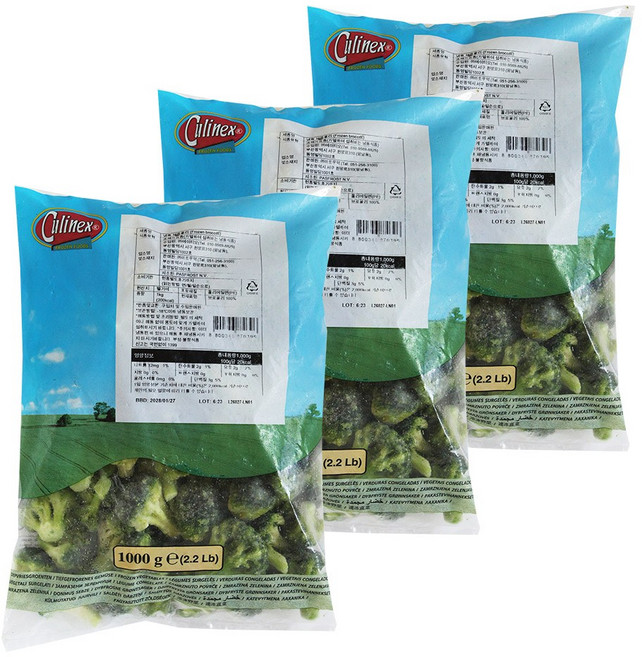 벨기에산 프리미엄 브로콜리, 3개, 1kg
