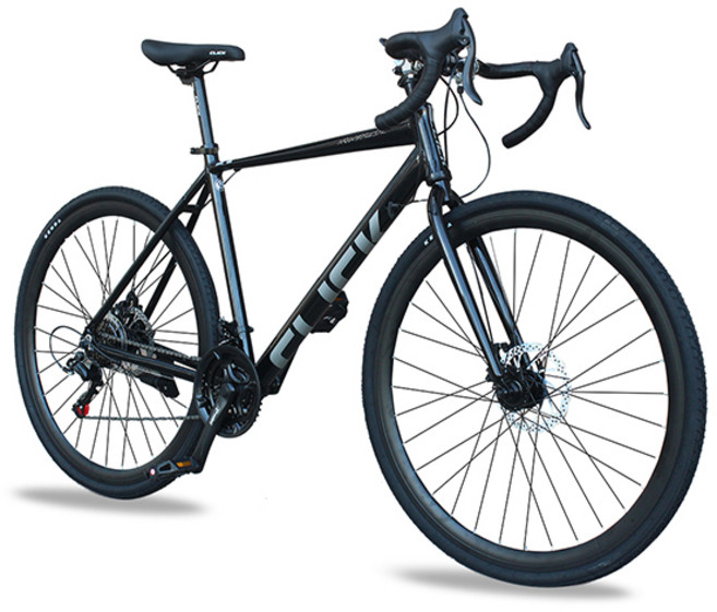 로드자전거 알루미늄 시마노21단 클릭 뉴욕DR, 1개, 180cm, 유광블랙/400MM/미조립