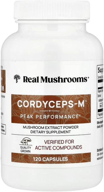 몸관리하세요 겨울입니다 Real Mushrooms Cordycep-M™ 캡슐 120정 특별관리진행, RealMushroomsCordycepM캡슐120정, 1개 - 쿠팡