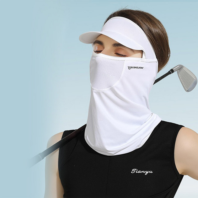 브로위즈 여성 여름 쿨 목토시 골프 자외선차단 넥 워머 버프 UPF50 햇빛가리개 목워머, 04 : 스카이