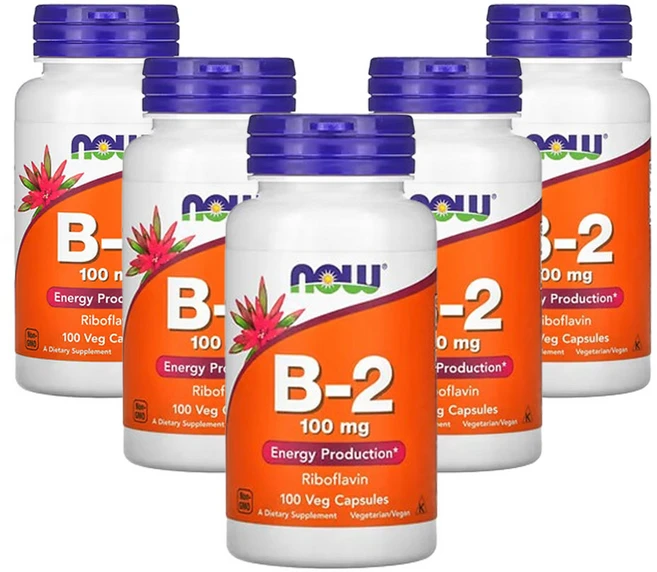 나우푸드 B-2 100 mg 100베지캡슐, 5개, 100정 - 쿠팡