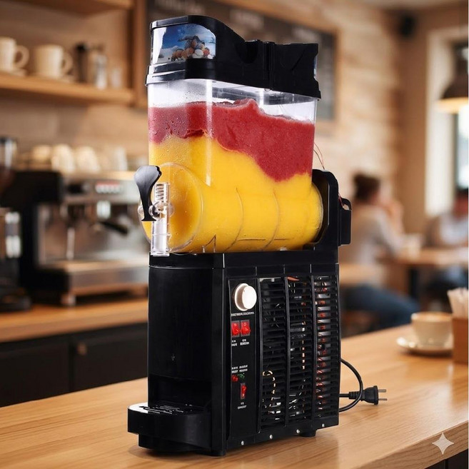 슬러시 기계 식혜 음료수 주스 메이커 머신 행사 빙수 카페 자동 슬러쉬 제조기