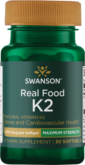 Swanson 斯旺森 維生素K2軟膠囊 200mcg, 1個, 30顆