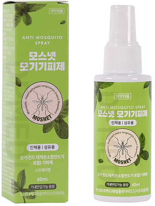 모스넷 모기 기피제 60ml, 1개