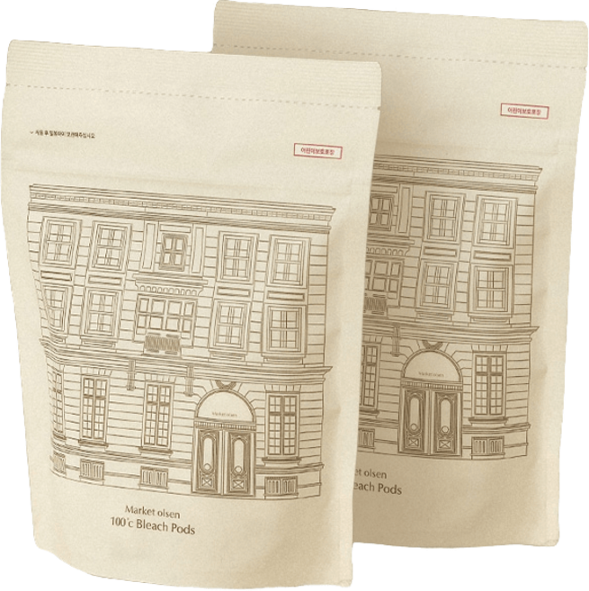 마켓올슨 100 백도 표백 캡슐, 1세트