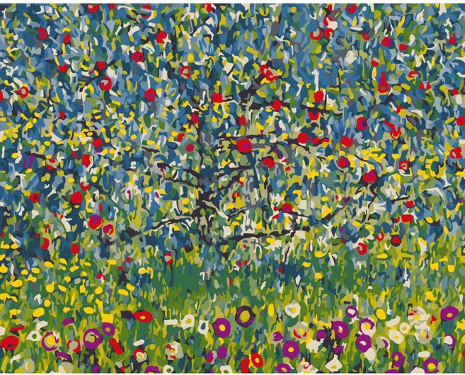 모모픽스페인팅 DIY명화그리기 60x75cm, WP03 클림트 사과나무, 1개