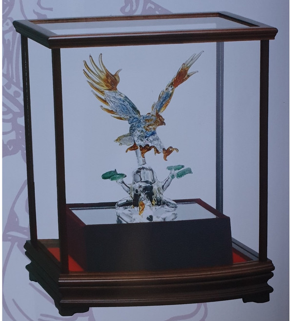 【川流雕刻社】琉璃水晶藝品 退休升遷祝賀送禮 當選榮調選舉禮品 謝師開幕賀禮, 1個, 大展鴻圖