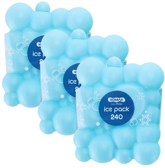 코멕스 아이스탱크 팩 버블 240ml X 3개, 1개입