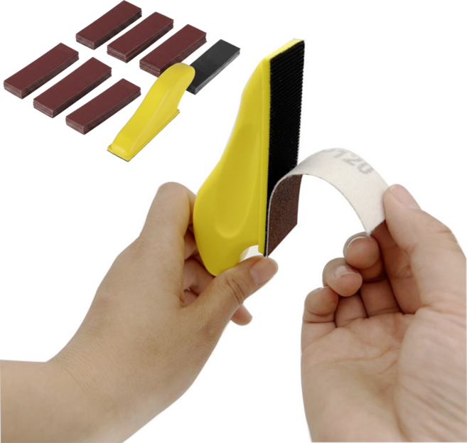 미니 사포핸드 400~3000방 7종 사포 70매 세트, 1세트