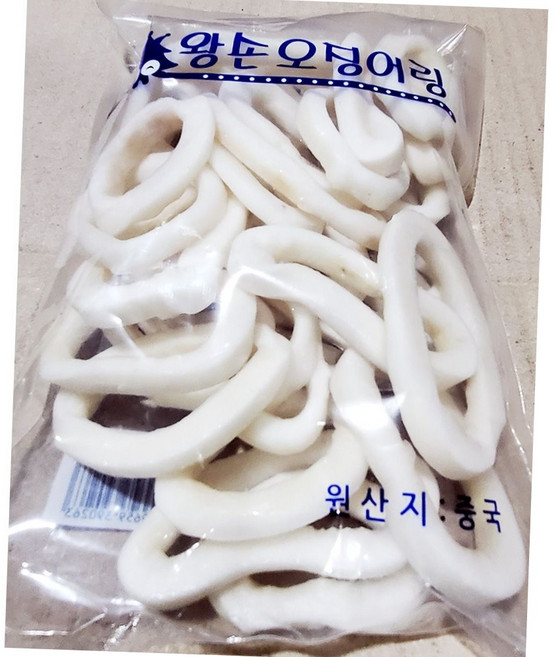 냉동 탈피 오징어링 400g 식자재 튀김 반찬용 수산물 해산물 냉동수산물 냉동오징어 반찬용수산물