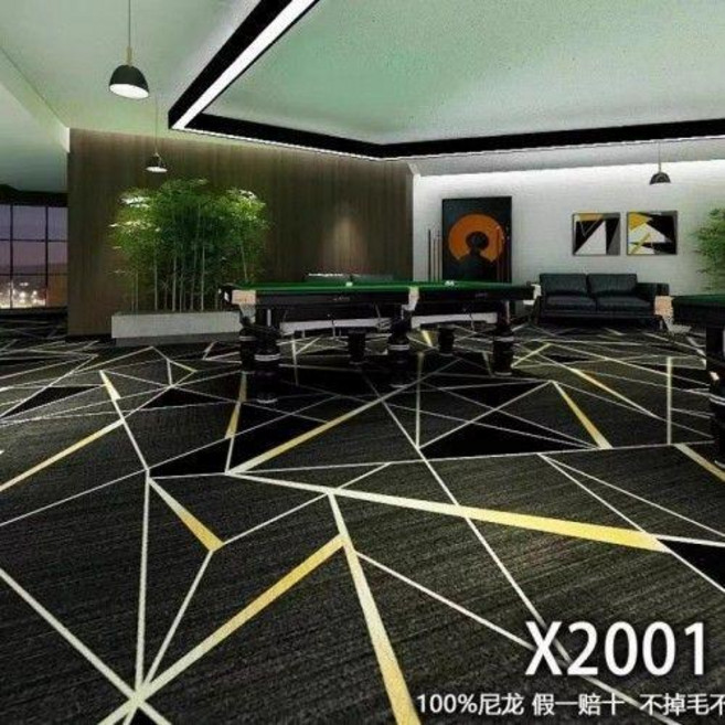 檯球廳專用地毯 尼龍球房滿鋪桌球室印花阻燃隔音防火, 500克-09,【一平方價格】100平方起, 1個