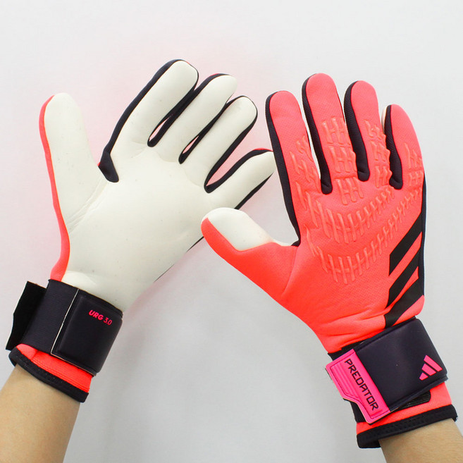 아디다스 남자 축구 골키퍼장갑 GK 글러브 키퍼용 장갑 손목조절 충격 흡수 라텍스 조기축구, 1세트, 터보