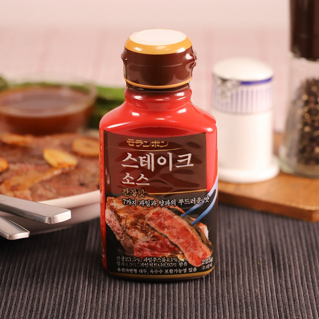 모란봉 스테이크 소스 간장맛 225g, 1개