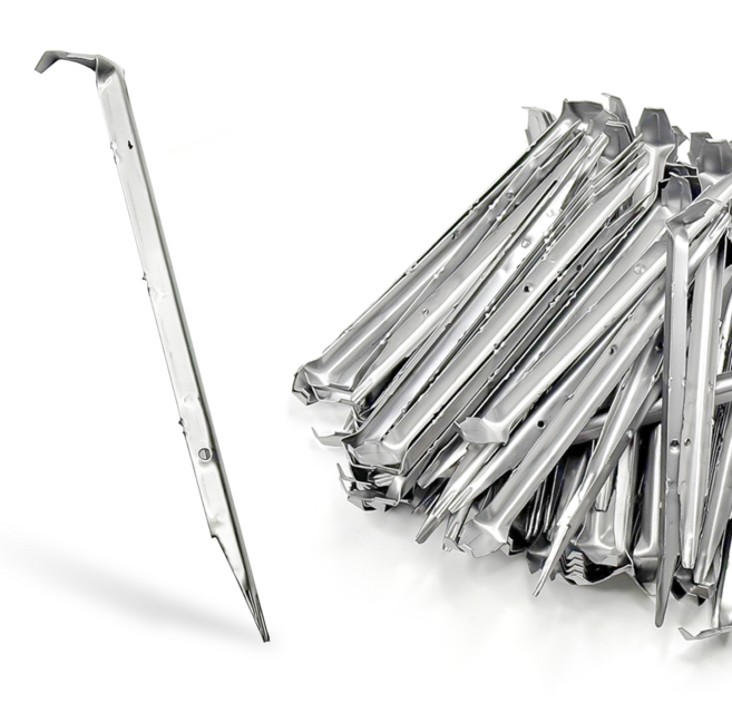 앙카핀 코아핀 26cm 강철말뚝 쇠말뚝 코아네트 제초매트 방초 부직포 고정핀, 100개