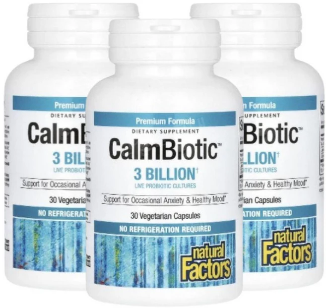 네츄럴팩터스 Calm Biotic 30억 베지캡슐 30정, 3개 - 쿠팡