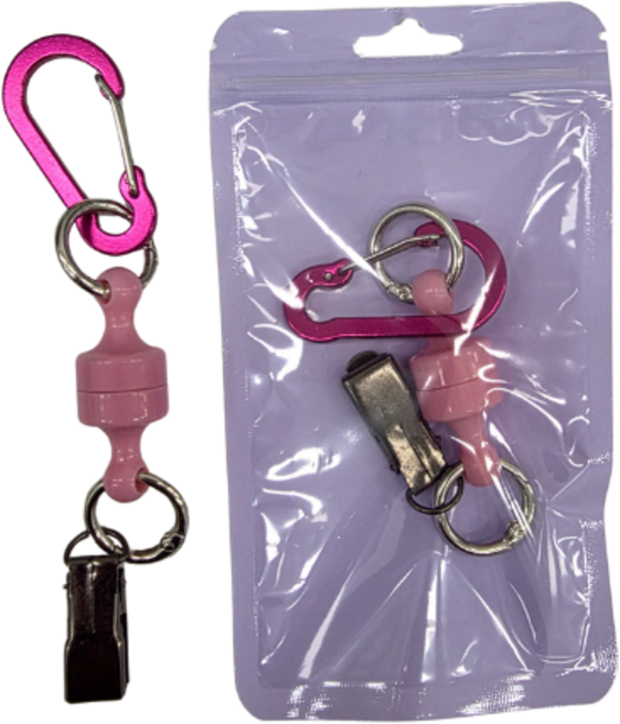 감성채움 강력자석 골프 퍼터 키퍼 퍼터커버 집게형 홀더, 1개, 핑크