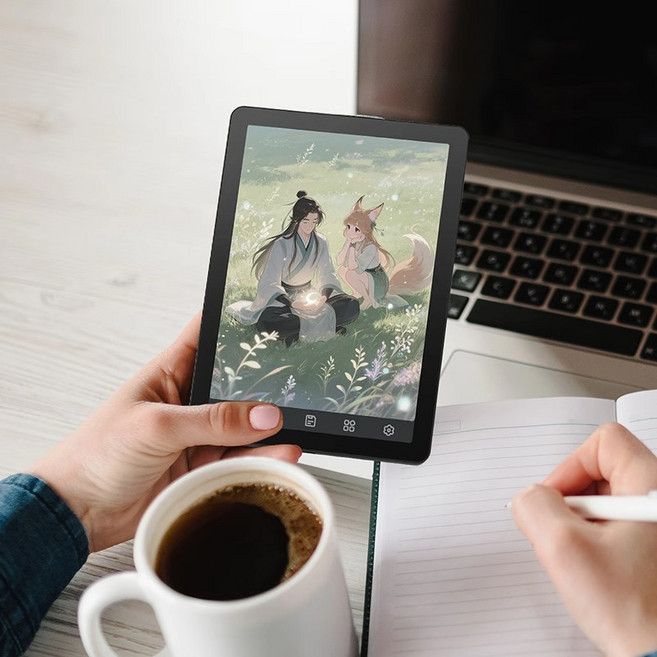 [CYLIFE] 빅미 Bigme B6 스마트 전자책 6인치 컬러 스크린 이북리더기 학습기 디지털 태블릿 300ppi 4+64GB Android 14, 그린