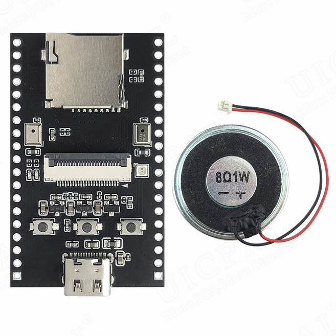 OV2640 Wifi 카메라 모듈 키트가 포함된 새로운 ESP32 CAM 스피커 개발 보드 듀얼 마이크 TF 슬롯 N16R8 CH, 05 S3-CAM, 1개