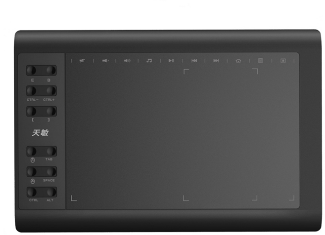 天敏G10 繪圖板 數位板 電腦繪畫繪圖板 可連手機手繪板 PS網課教學輸入板 OSU專業電腦手寫板, 電繪板【買一贈五配件】, 電繪板【買一贈五配件】