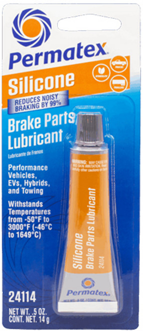 퍼마텍스 24114 실리콘 브레이크 루브리컨트 튜브형 14g 브레이크 전용 윤활제 실리콘 자동차 대형차량 그리스 구리스 금속용, 1개