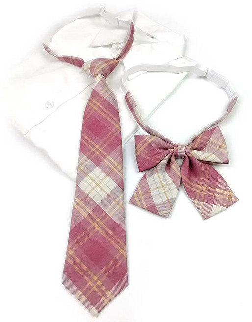 하이유니 심플 포멀 유니폼 패션 리본타이 + 넥타이 세트