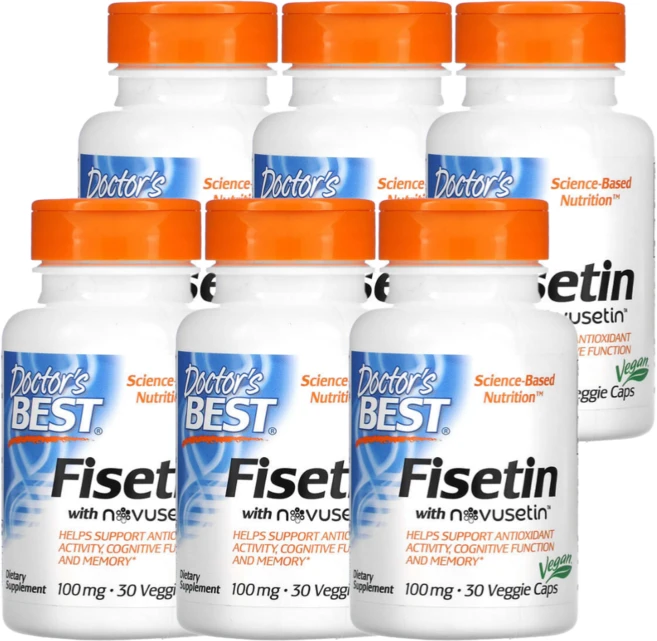 닥터스베스트 Novusetin 함유 피세틴 100mg 베지캡슐 30정, 6개 - 쿠팡