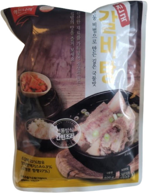 [얌얌마켓] 해든나라 진국 갈비탕 600g 합천식품 (아이스팩+드라이아이스 포함), 1개
