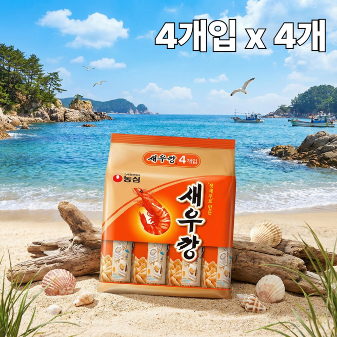 농심 새우깡, 30g, 16개