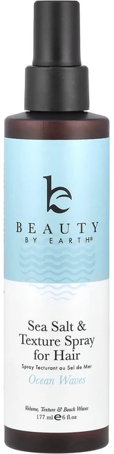 Beauty By Earth 모발용 바다 소금 및 텍스처 스프레이 Ocean Waves 177ml(6fl oz), BeautyByEarth모발용바다소금및텍스처스프레이Oc, 1개, 177ml - 쿠팡