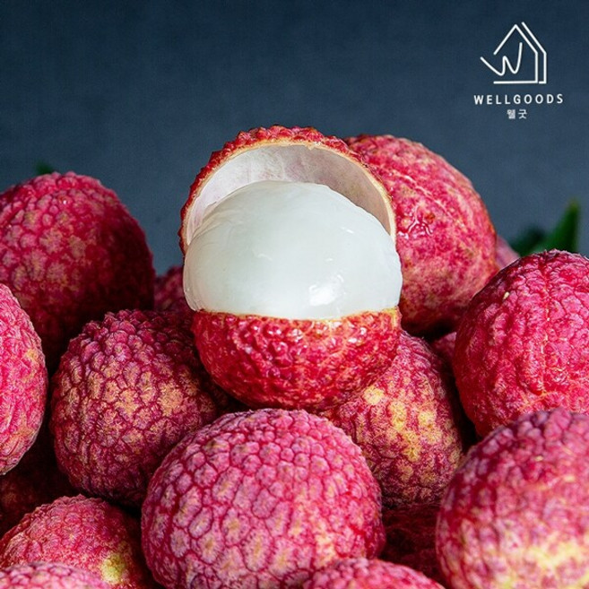 [웰굿] 프리미엄 신선한 생 리치 2kg(개당20-25g내외), 없음, 1개, 상세설명 참조
