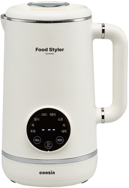 쿠진 푸드스타일러 1L 두유제조기 죽제조기 ABC 건강식, 화이트