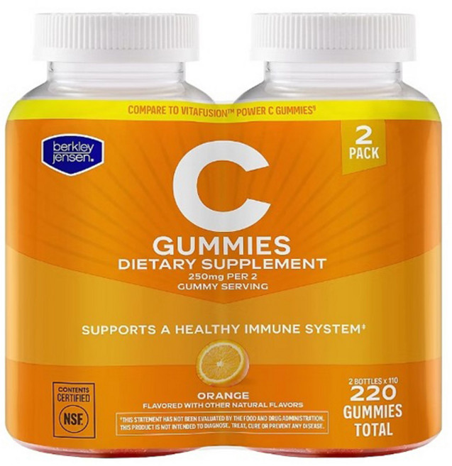 berkley jensen C 250mg 軟糖 2入, 1個, 220錠