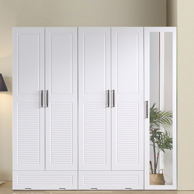 국내제작 직접배송 하프루바 2026mm 서랍형 이불장 양복장 거울형 틈새장 장롱, 옵션04) 하프루바(서랍형 이불장+양복장+거울 틈새장)