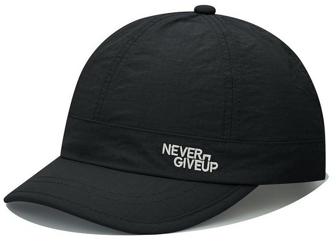 Clakllie 빠른 건조 짧은 챙 캡 여성용 남성용 경량 야구 모자 방수 골프 아빠 러닝 트럭 운전사 모자 Cdus-bssq2505-블랙 단일 사이즈 133901