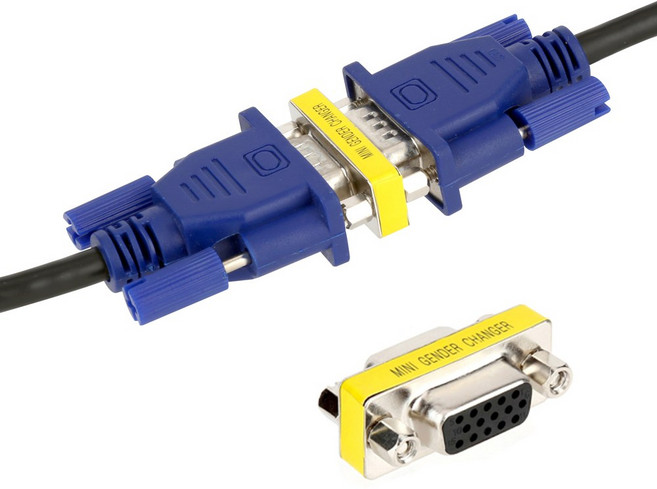 NEXT-1655VGA-FF RGB VGA 15핀 케이블 연장 젠더 암암, 1개