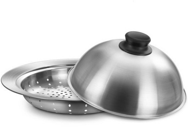 Kitchen-Art 不鏽鋼圓頂鍋蓋蒸盤組, 28cm, 1組